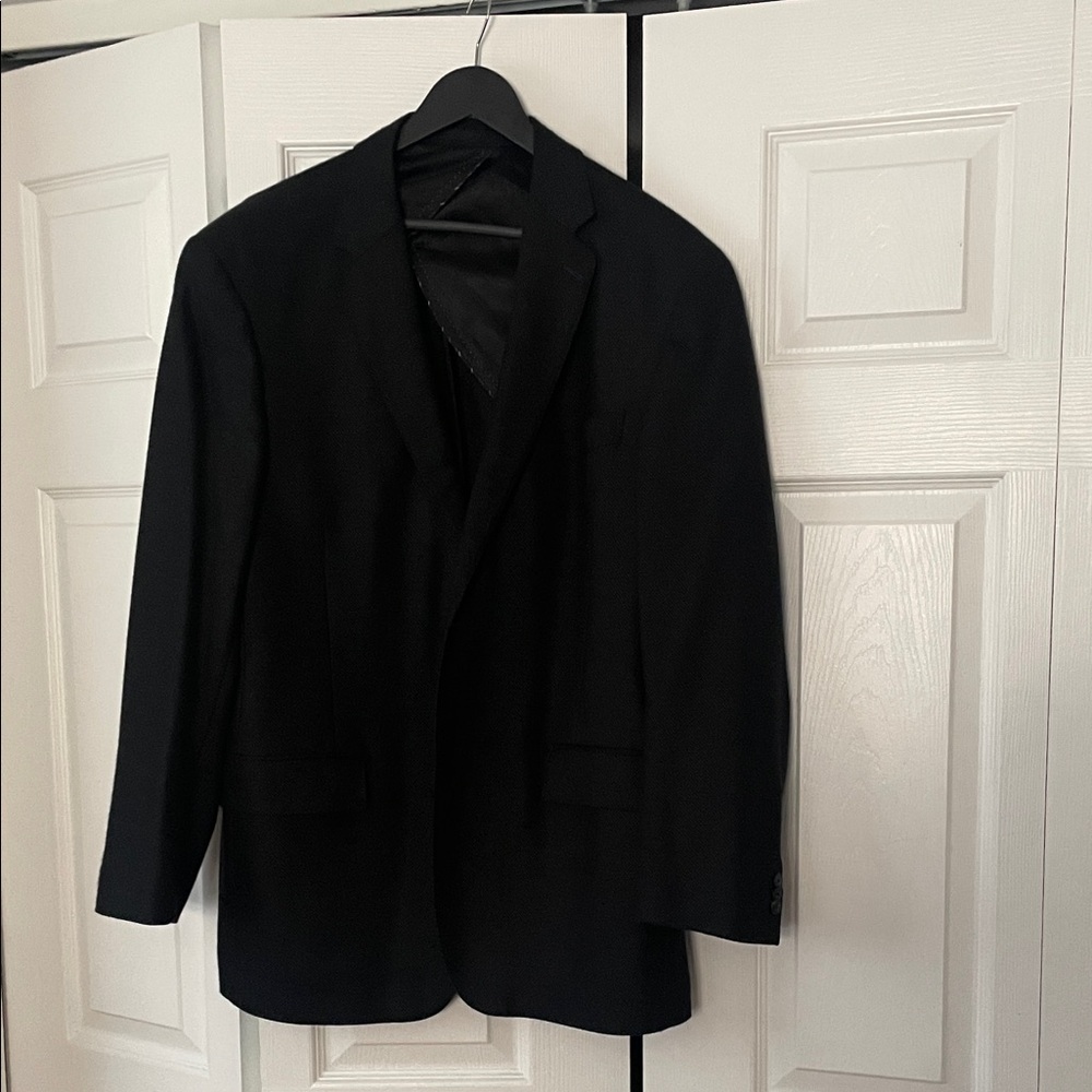44R  Charcoal grey sport coat.